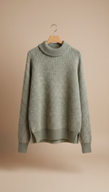 Layered Sage Knit Sweater